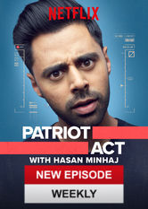 Netflix: Patriot Act with Hasan Minhaj | <strong>Opis Netflix</strong><br> Nowatorski program komediowy, w którym co niedziela Hasan Minhaj w przenikliwy sposób analizuje nowe informacje ze Å›wiata globalnej polityki i kultury. | Oglądaj serial na Netflix.com