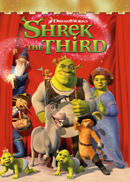 Netflix: Shrek the Third | <strong>Opis Netflix</strong><br> Historii zielonego ogra ciąg dalszy. Ojciec Fiony zaakceptował ostatecznie swojego zięcia, zdecydował nawet, że Shrek i Fiona mają pełnić obowiązki panującej pary królewskiej. Oboje nie czują jednak się w tej roli najlepiej, a Shrek z miłą chęcią wróciłby na swoje bagno. Król postanawia więc, że jeśli odnajdą następcę tronu, który obejmie rządy i godnie ich zastąpi, będą mogli opuścić królestwo i żyć własnym życiem. Odpowiednim kandydatem na króla jest siostrzeniec królowej Lilian, książę Artie. Shrek wyrusza, razem ze swoimi wiernymi druhami: Osiołkiem i Kotem w butach, w daleką podróż, aby odnaleźć i przekonać zbuntowanego Artiego, że powinien zasiąść na tronie. Tymczasem, podczas nieobecności Shreka w królestwie, Książę z bajki przeprowadza zamach stanu. Fiona organizuje ruch oporu, który ma przeciwstawić się uzurpatorowi do czasu, aż Shrek, Osiołek, Kot w butach i przyszły k ... | Oglądaj film dla dzieci na Netflix.com
