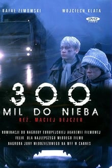 Netflix: 300 Miles to Heaven | <strong>Opis Netflix</strong><br> Jest rok 1985, czasy reÅ¼imu po zakoÅ„czeniu stanu wojennego. JÄ™drek i GrzeÅ› mieszka z rodzicami i licznym rodzeÅ„stwem w barakowozie. Bieda aÅ¼ piszczy. ChÅ‚opcy marzÄ… o lepszym Å¼yciu i postanawiajÄ… uciec na Zachód. PrzejeÅ¼dÅ¼ajÄ… przez granicÄ™, ukryci pod podwoziem TIR-a. TrafiajÄ… do obozu dla uchodÅºców. Ojciec chce, Å¼eby nigdy nie wracali do kraju... [themoviedb.org] | Oglądaj film na Netflix.com