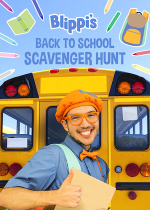 Netflix: Blippi's School Supply Scavenger Hunt | <strong>Opis Netflix</strong><br> When his friend gives him a list of supplies, Blippi embarks on a scavenger hunt to gather everything he needs to go back to school. | Oglądaj film na Netflix.com