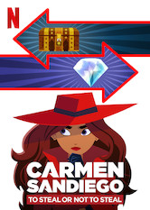 Kliknij by uszyskać więcej informacji | Netflix: Carmen Sandiego: Kraść albo nie kraść / Carmen Sandiego: To Steal or Not to Steal | Interaktywna zabawa, w której widz decyduje o biegu wydarzeń. Pomóż Carmen ocalić Zacka i Ivy z pułapki V.I.L.E.
