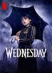 Kliknij by uszyskać więcej informacji | Netflix: Wednesday | Makabrycznie bystra i sarkastyczna Wednesday Addams prowadzi śledztwo w sprawie serii zabójstw, przysparzając sobie nowych przyjaciół — i wrogów — w Akademii Nevermore.