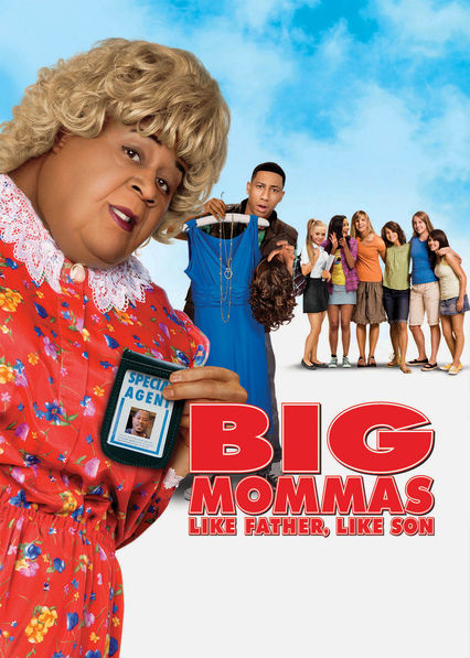Netflix: Big Mommas: Like Father, Like Son | <strong>Opis Netflix</strong><br> Zróbcie miejsce na wiÄ™cej Å¼artów, zabawy i ...wiÄ™cej Agenta XXL! Martin Lawrence powraca w swojej najwiÄ™kszej i najzabawniejszej komediowej roli jako Agent XXL – peÅ‚na mÄ…droÅ›ci mamuÅ›ka z poÅ‚udnia, która kryje w rÄ™kawie niejednÄ… sztuczkÄ™. Po tym jak Agent FBI Malcolm Turner oraz jego pasierb zostali Å›wiadkami morderstwa, mÄ™Å¼czyÅºni postanawiajÄ… ukryÄ‡ siÄ™ w przebraniu w artystycznej szkole dla dziewczÄ…t. Malcolm musi zÅ‚apaÄ‡ zÅ‚oczyÅ„ców i odrzucaÄ‡ zaloty szkolnego woÅºnego, który jest coraz bliÅ¼ej odkrycia, Å¼e wielka kobieta, do której paÅ‚a uczuciem skrywa sekret, z którym nie bÄ™dzie sobie w stanie poradziÄ‡. | Oglądaj film na Netflix.com