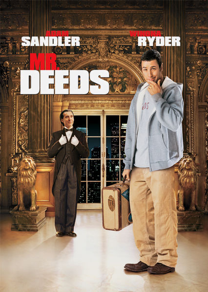 Netflix: Mr. Deeds | <strong>Opis Netflix</strong><br> Skromny Longfellow Deeds dziedziczy imperium medialne i przeprowadza siÄ™ do Nowego Jorku, gdzie pewna reporterka i potÄ™Å¼ny biznesmen ostrzÄ… sobie na niego pazury. | Oglądaj film na Netflix.com