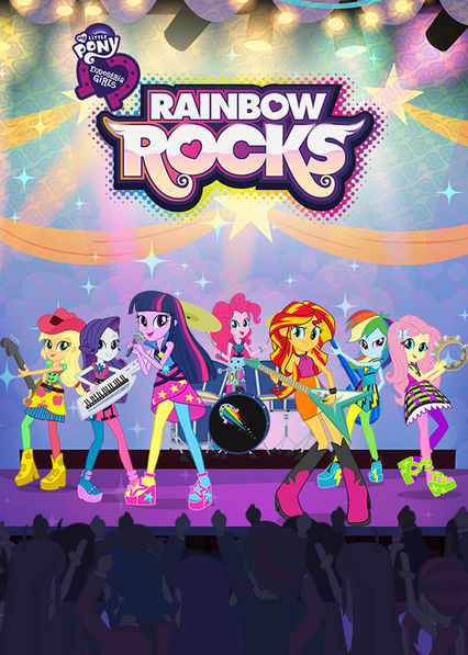 Netflix: My Little Pony Equestria Girls: Rainbow Rocks | <strong>Opis Netflix</strong><br> Rainbow Dash, Applejack, Pinkie Pie, Rarity iÂ Fluttershy planujÄ… wystÄ…piÄ‡ zeÂ swym nowym zespoÅ‚em naÂ festiwalu muzycznym wÂ Canterlot High. | Oglądaj film dla dzieci na Netflix.com