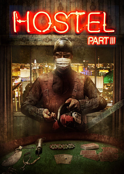 Netflix: Hostel: Part III | <strong>Opis Netflix</strong><br> Trzecia czÄ™Å›Ä‡ popularnego horroru opowiada o wieczorze kawalerskim w Las Vegas, który koÅ„czy siÄ™ makabrycznym rozlewem krwi. | Oglądaj film na Netflix.com