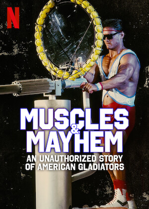 Netflix: Muscles & Mayhem: An Unauthorized Story of American Gladiators | <strong>Opis Netflix</strong><br> Ten serial dokumentalny opowiada oÂ tym, jak program â€žAmerykaÅ„scy gladiatorzyâ€ podbiÅ‚ serca fanÃ³w wÂ latach 90. â€” iÂ dlaczego chciano szybko zdjÄ…Ä‡ go zÂ anteny. | Oglądaj serial na Netflix.com