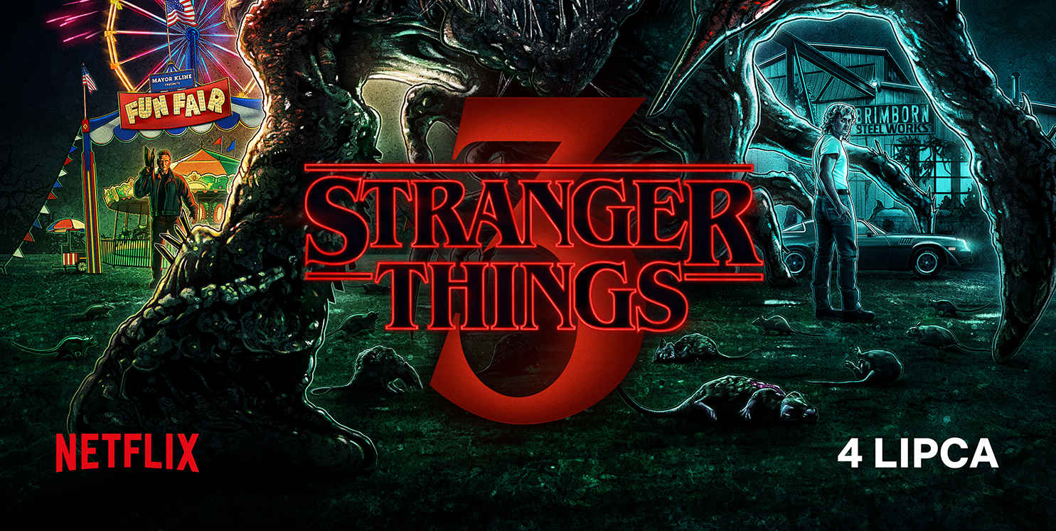 netflix Stranger Things 3 poster PL bottom